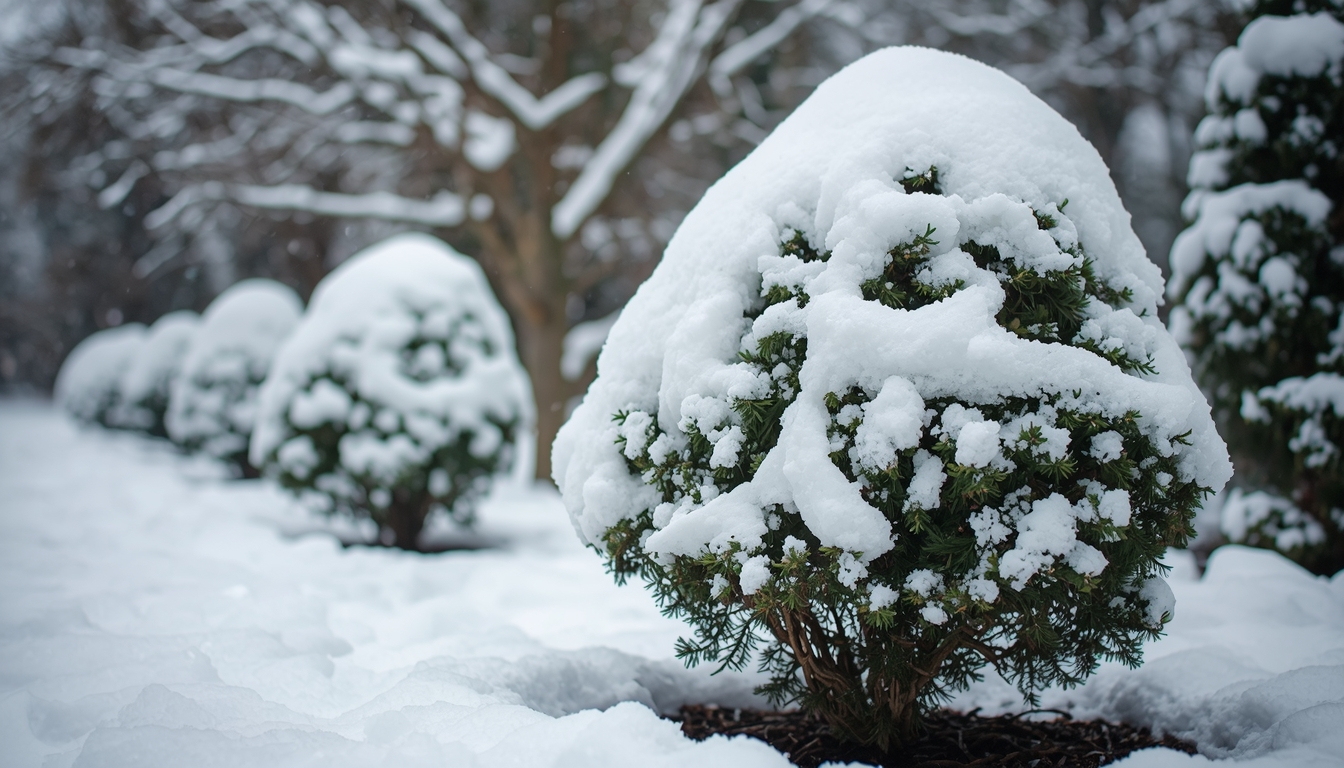 Vinterpleje med snefjerning og plantebeskyttelse